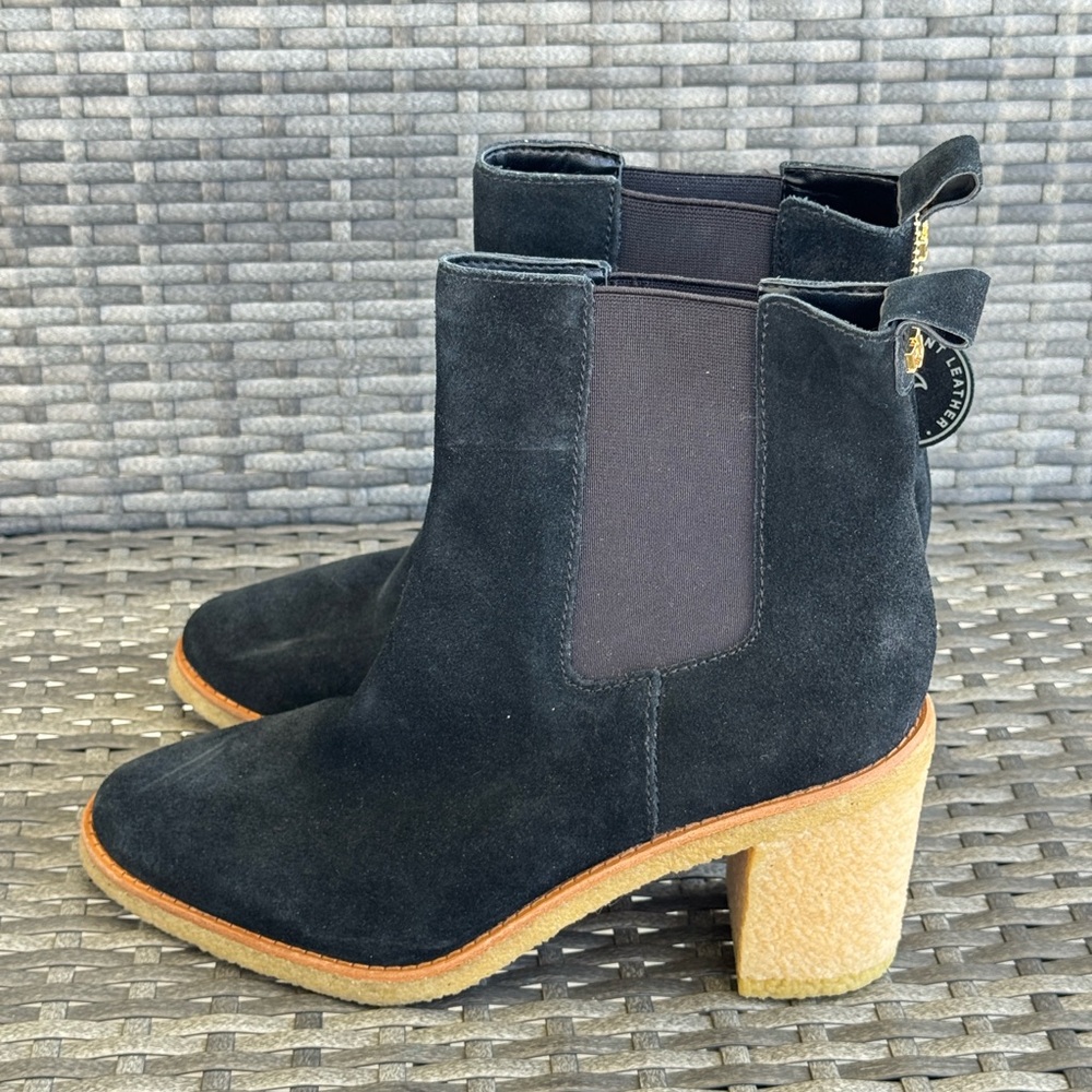 Ralph Lauren Black Suede Ankle Boots - Picture 5 of 16